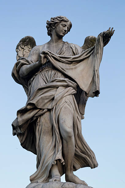 istock Bernini's Marble Statue of Angel 464598200