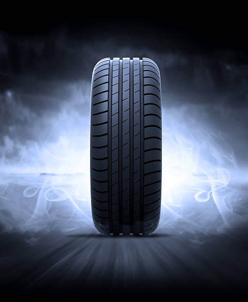 Tire on the road