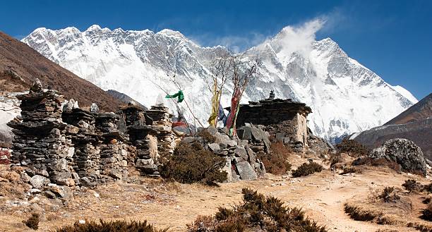 istock Lhotse, Nuptse and top of Mount Everest 464598384