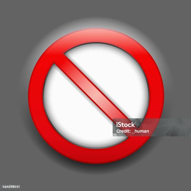 Prohibition Sign Invisible Prohibition Sign Stock Illustration - Download Image Now - Alertness ...