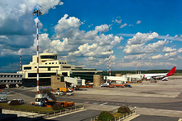 Malpensa airport in Milan, Italy