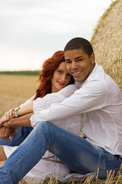 istock Couple in the field. 464601568