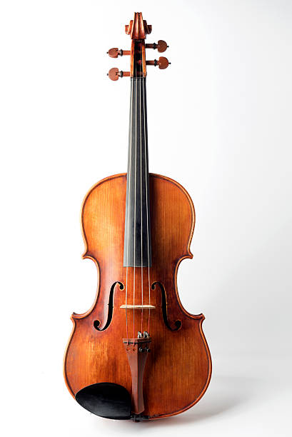clásica violín, viola sobre fondo blanco - arco equipo musical fotografías e imágenes de stock