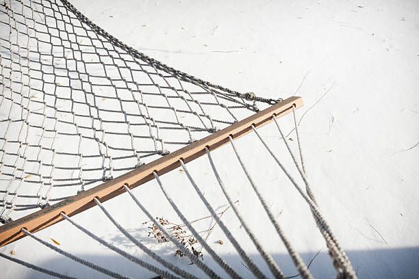 istock Rope Hammock In The Winter 464610731