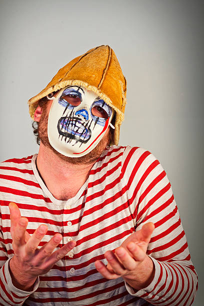 sie können sich nicht bis meine pantomime - clown mime sadness depression stock-fotos und bilder