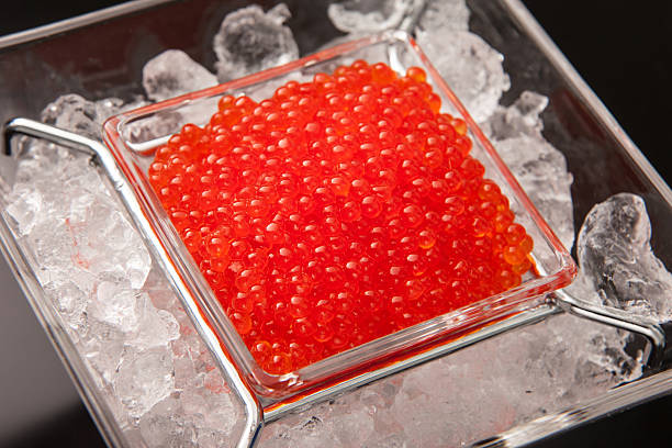 Red caviar stock photo