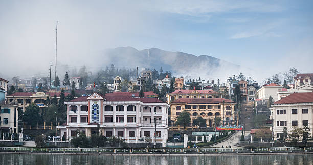 istock Sapa village in the evening. 464614158