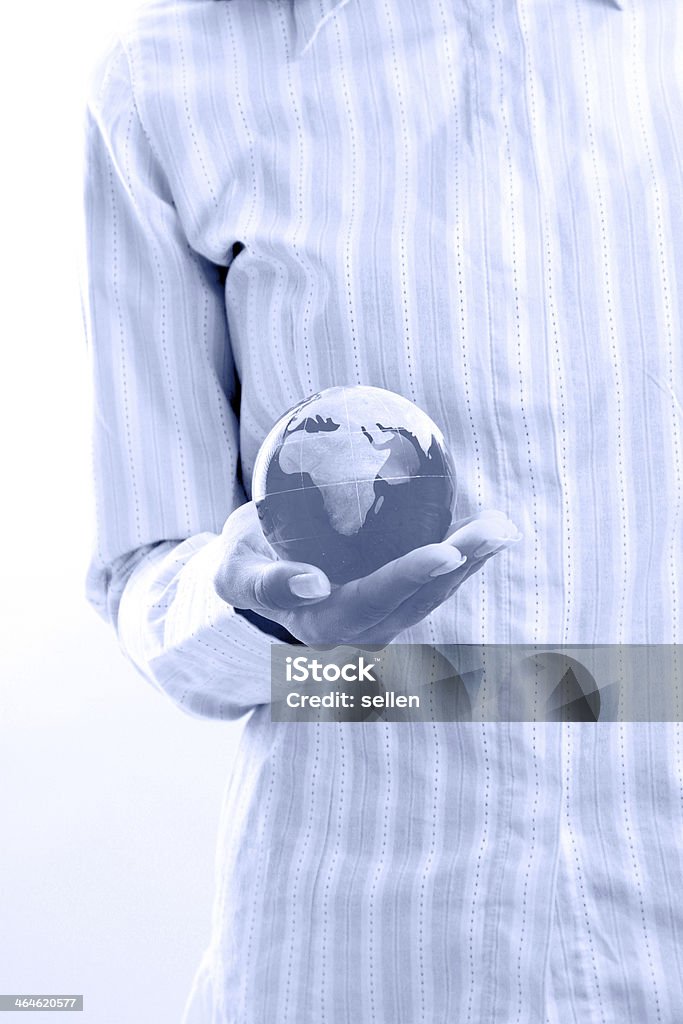 Hands holding a green earth Adult Stock Photo