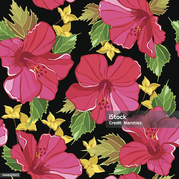 Floral Seamless Pattern Stock Illustration - Download Image Now - Backgrounds, Beauty In Nature, Clip Art