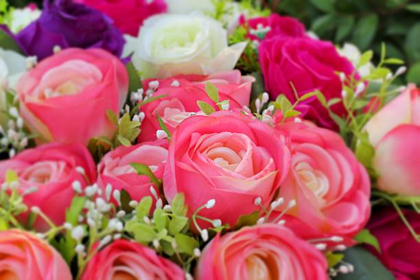 istock beautiful of rose artificial flowers 464627744