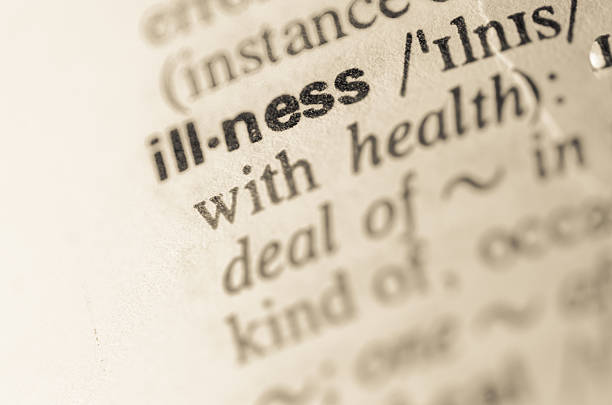 istock Dictionary definition of word illness 464631080