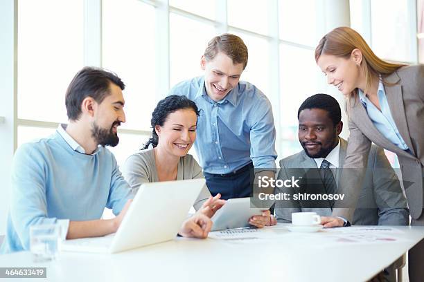 Working Meeting Stock Photo - Download Image Now - Adult, Brainstorming, Business