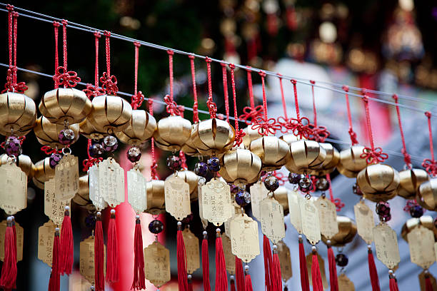 Zodiac wind chimes, Wen Wu Temple, Sun Moon Lake, Taiwan