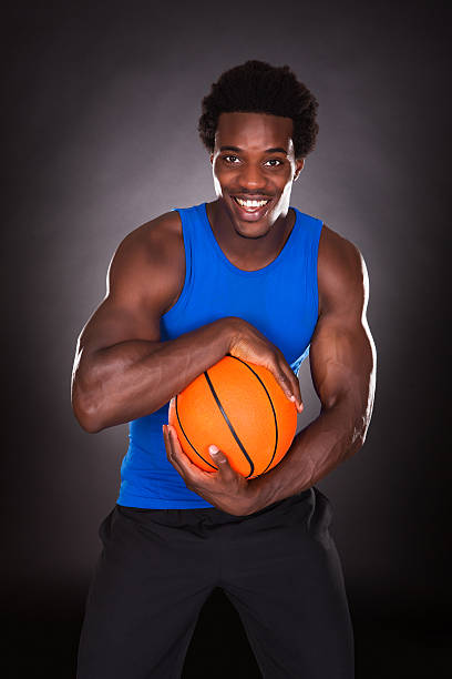 African Man With Basketball