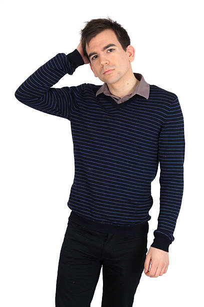 istock Handsome man doing different expressions in different sets of clothes 464644290