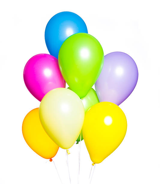 istock Colorful Balloons on White Background 464645616