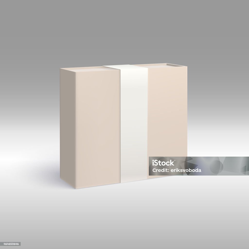 Box Verticles Design Vertical Box With Ribbon Stock Illustration - Download Image Now - 2015 ...