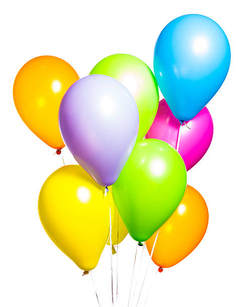 istock Colorful Balloons on White Background 464654638
