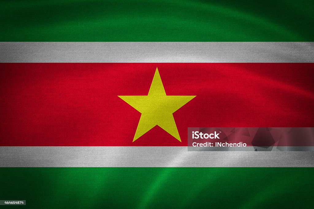 suriname flag 2015 Stock Photo