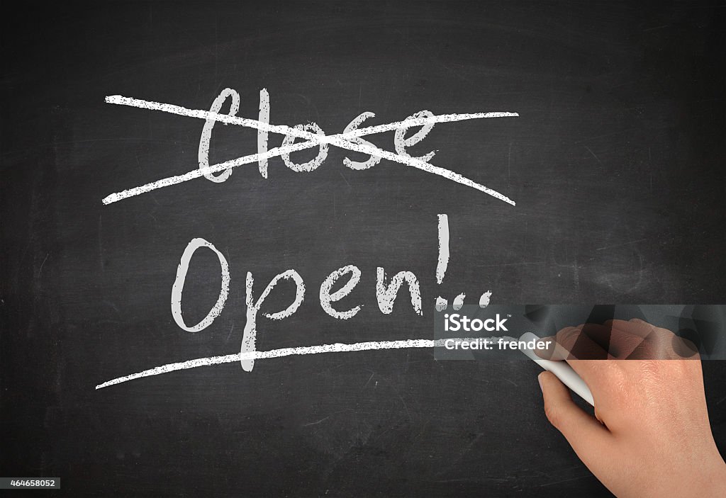 open 2015 Stock Photo