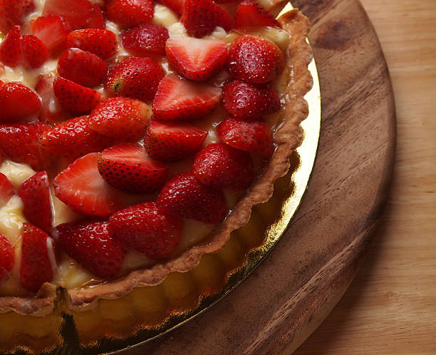 istock Strawberry tart pie, homemade bakery 464662088