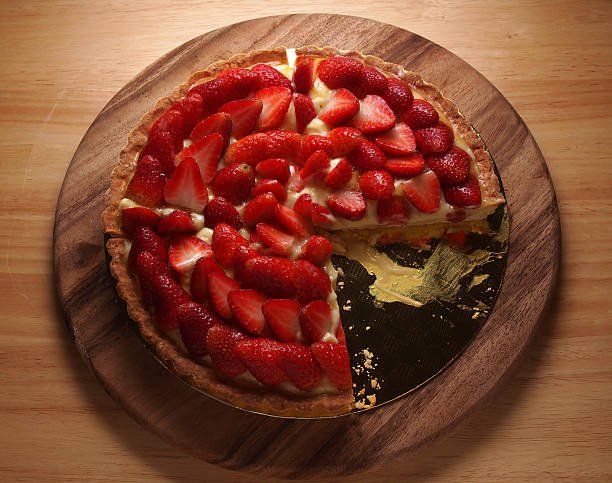 istock Strawberry tart pie, homemade bakery 464662090