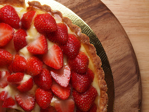 istock Strawberry tart pie, homemade bakery 464662092