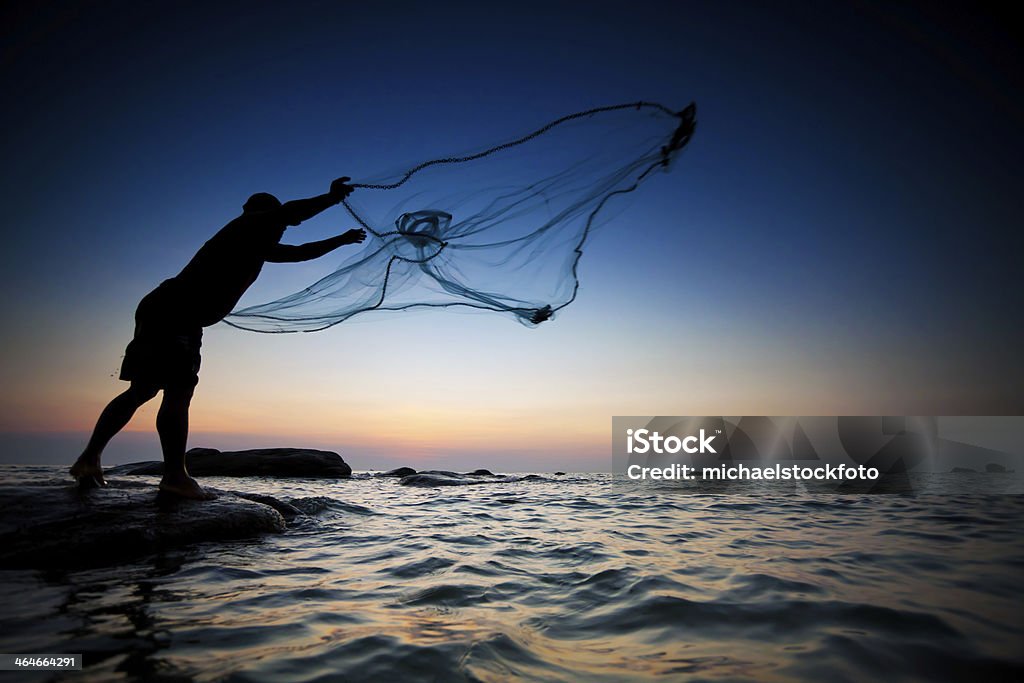 Fisherman Stock Photo - Download Image Now - Fishing Net, Commercial Fishing  Net, Fisherman - iStock