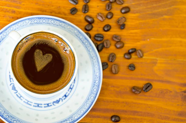 istock Coffee heart in a cup of coffee 464666794