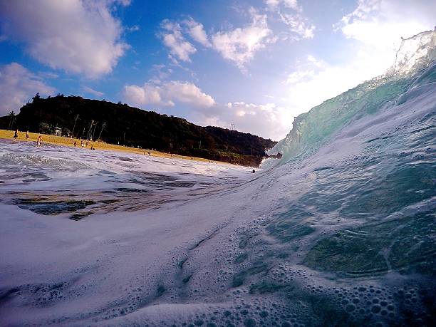 Waimea Bay stock photo