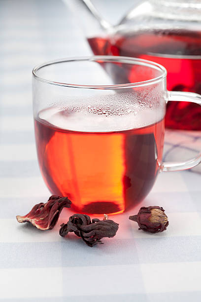 istock Cup of hibiscus tea 464668382