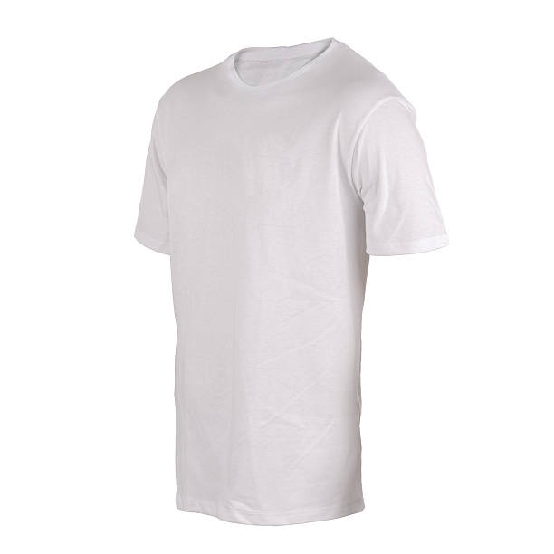 istock White T-shirt on a white background 464668440