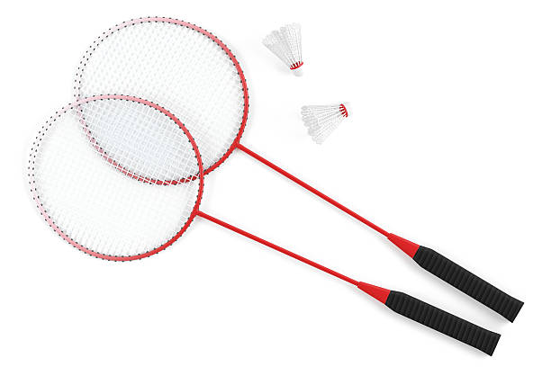 istock badminton racket and shuttlecock isolated 464671665