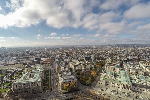 Aerial view on Vienna