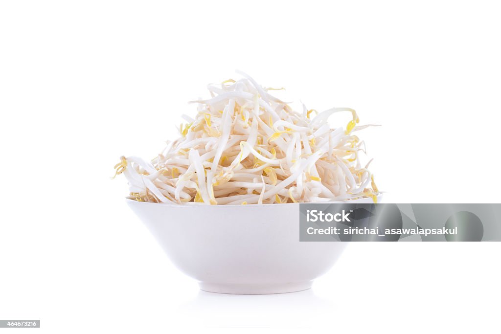 Mung beans or bean sprouts isolated on a white Mung beans or bean sprouts 2015 Stock Photo