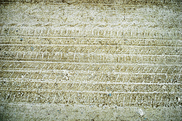 istock track of wheel 464673266