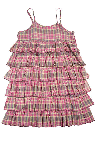 istock Pink sundress in a cage. Isolated.. 464676372