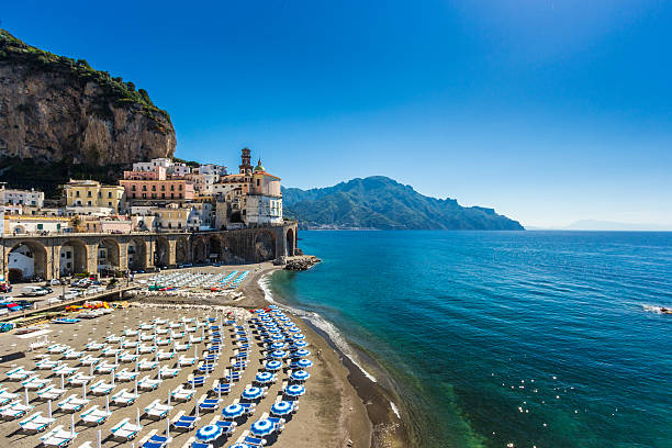 istock Atrani beach and city 464679288