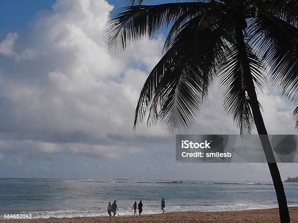 People Walking Beach At Sunrise Stock Photo - Download Image Now - 2015, Awe, Beach