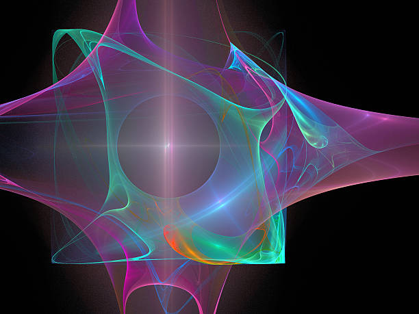 istock Digital Fractal on Black 464682550