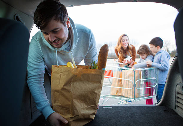 istock Family Shopping For Groceries. 464684809