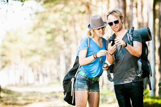 istock Couple oudoors, hiking 464686783