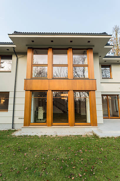 istock Fasade of luxury mansion 464689146