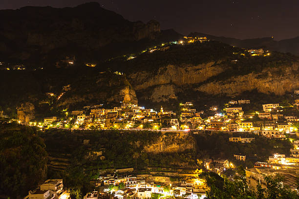 istock Night view of Positano 464692732