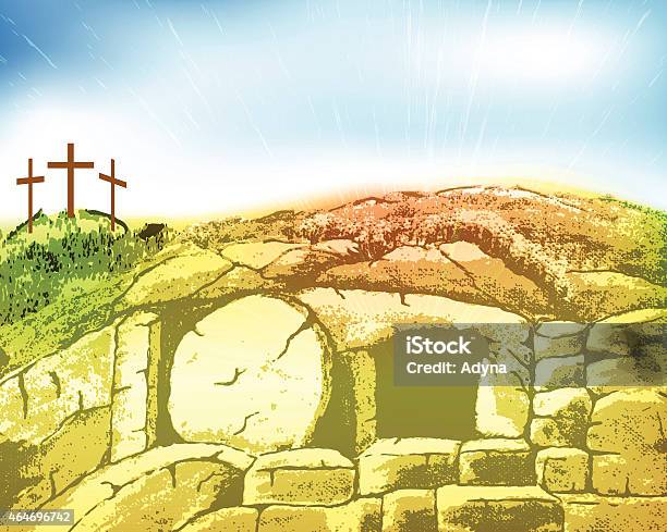 Resurrection Easter Stock Illustration - Download Image Now - Jesus Christ, Easter, Tomb