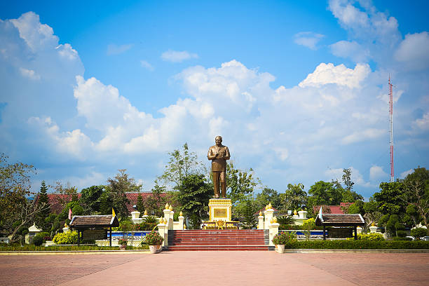 Monument of President Souphanouvong, Luang Prabang, Laos stock photo