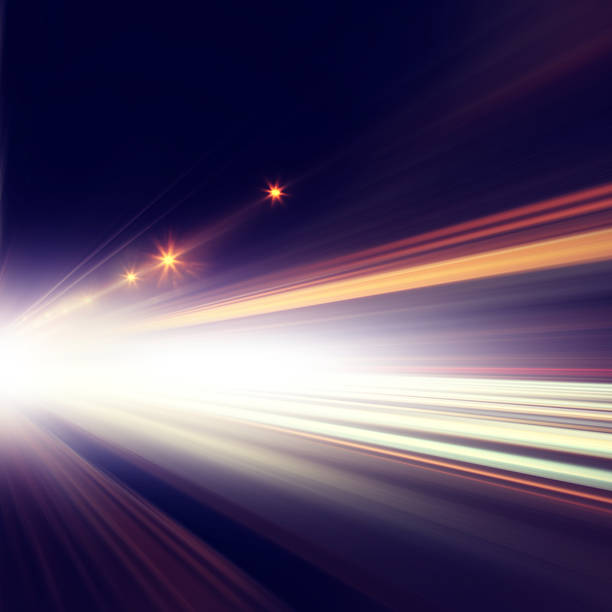 istock Abstract image of night traffic in the city. 464700086