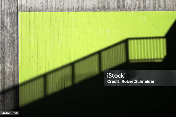 Shadow Of A Banister In A City Stock Photo - Download Image Now - 2015, Architecture, Art