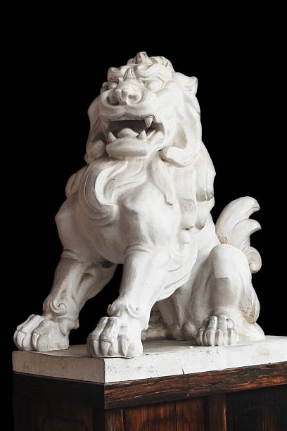istock Japanese guardian dog statue 464702182