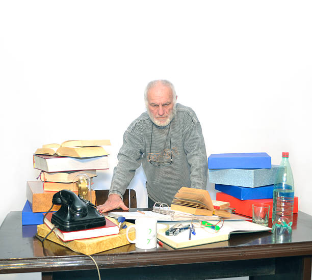 istock accountant who works in the old office 464702986